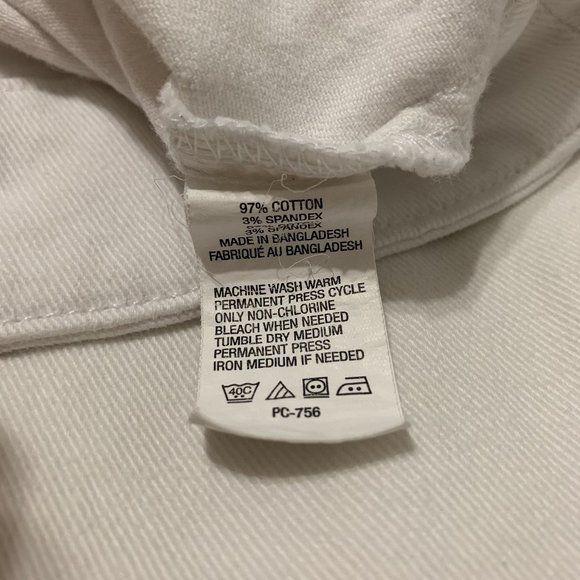 Izod White Denim Jacket - Picture 7 of 10